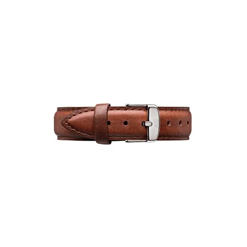 Daniel Wellington Classic St Mawes, Braun/Silber Uhrenarmband, 18mm, Leder, für Damen und Herren