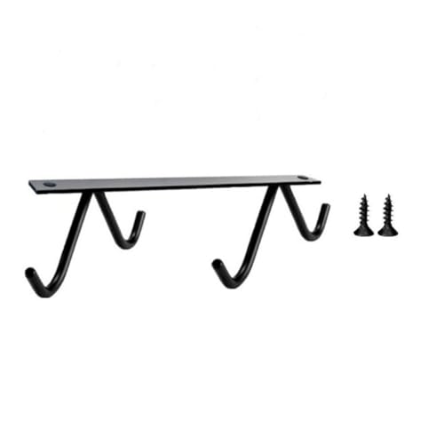 TOVINANNA Colgador de Tazas y Utensilios de Cocina de Acero Inoxidable Negro Alta Capacidad de Carga, Diseño Elegante y Adecuado para Todo Tipo de Paredes Planas en Cocina