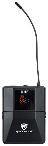 Rockville Rwm-4Z Quad Wireless Uhf Handheld/Headset Microphone System 20 Channel, Black #TOP4