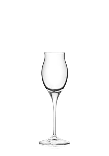 Calice liquore in Luxion RCR 25349020006 Bicchiere da Liquore, Vetro, Trasparente, 6.3x6.3x18 cm