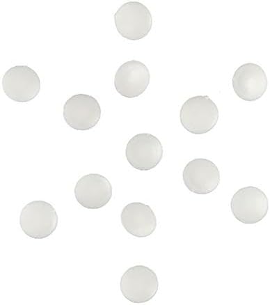 100Pcs Screw Caps for Furniture Hardware, 11.5mm Diameter Snap-On Covers, White Gray Black Dark Brown Reddish Brown Orange Beige(Brown)