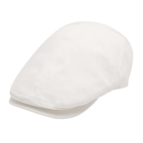 Image of ZLYC Men Cotton Flat Cap Summer Scally Ivy Gatsby Newsboy Beret Driver Cabbie Hunting Hat
