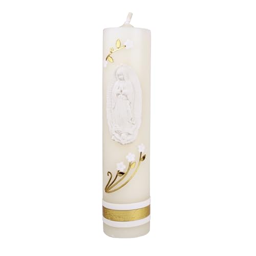 The Magnificient Prayer Candles Collection - Our Lady of Guadalupe Religious Candles - Catholic Candle cirios religiosos catolicos Jesus Candle st Jude - veladoras mexicanas velas para bautizo