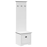 Photo Gallery vidaxl mobiletto da ingresso con ganci bodo bianco 50x40x157 cm Photo Gallery vidaxl mobiletto da ingresso con ganci bodo bianco 50x40x157 cm