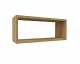 MARAND Moderne Wandregal - Regal Kinderzimmer Aufbewahrung - Schmal - Wohnzimmer Regal - Bücherregal Schmal - Holzwerkstoff - Eiche