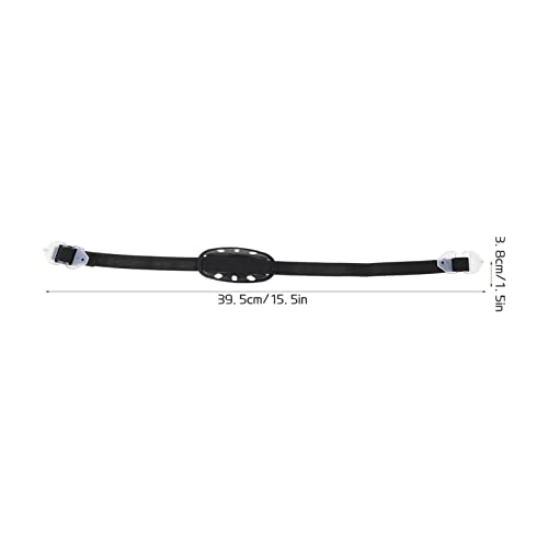Warmhm Universal Helmet Chin Strap (Black) Chin Strap Universal Helmet with Black Elastic and Cup for General Headwear Football - Image 2