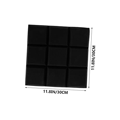 TOYANDONA 4 piezas Paneles acústicos de absorción de sonido Auto-adhesivos Tableros de esponja de alta densidad para reducción de ruido para estudios de grabación oficinas y teatros en casa miniatura 3