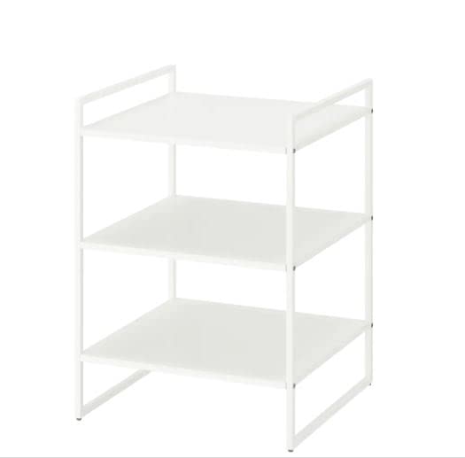 YOUMEPRIME JONAXEL Shelving Unit, White (25x51x70 cm)