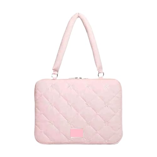 Funda portatil rosada estilo bolsa de manga para ordenador y tableta