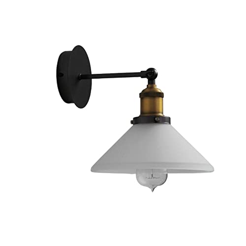 Applique murale vintage blanche E27 pour éclairer un couloir sombre sans encombrement