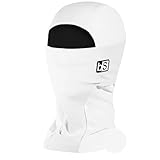 BLACKSTRAP Expedition Hood - Pasamontañas de doble capa para clima frío, color blanco, Blanco, talla única