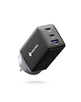 NOVOO 67W GaN III USB C Wall Charger, 3-Port Fast Charging Block with Dual USB-C, PD3.0, PPS, Compact AU Plug Power Adapter for MacBook, iPhone 17/16 Pro, Galaxy S25 Ultra, iPad, Dell XPS 13–Black 2