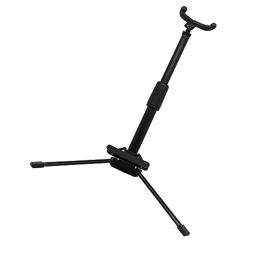 BIUDECO Folding Clarinet Stand Holder Portable Flute Rack Non-slip Pad Wind Instrument Stand for Flute Oboe Trumpet
