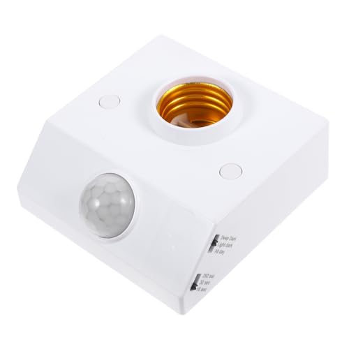 COMNESTBI Portalámparas Con Sensor De Movimiento Portalámparas E27 Luz Nocturna Piezas De Montaje Base De Bombilla Interruptor Con Sensor De Movimiento Base De Lámpara De Mesa
