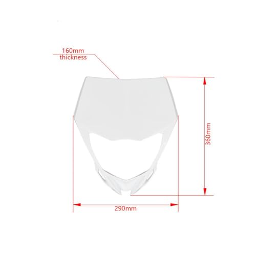 Plaque de phare moto WR450 anti projections de boue - 5