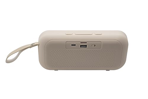 Image of TAG Ray 10W Portable Wireless Bluetooth Speaker with Dynamic Stereo Sound | Customizable RGB LED Lights | TWS Feature | Supports Micro SD Cards, FM, USB | Comes with Inbuilt Mic (White)