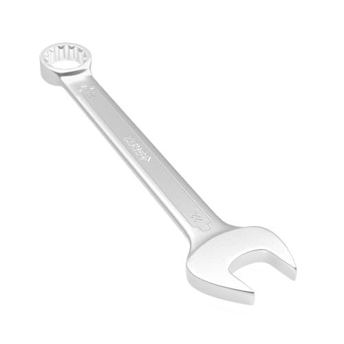 Image of Groz Combination Spanner 22 mm, Length 248 mm | DIN 3113 Standards | Chrome Vanadium, Matt Satin Chrome Combination Wrench Tool | CSP /DIN /22G