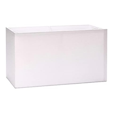 Fabric Lampshade E27 Square white 32 cm , 40 cm textile shade, table lamp, floor lamp, rectangular shade, fabric shade rectangular, White, 32x16x18cm Cover