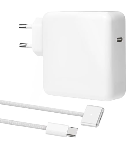 Cargador Mac Book Pro,Cargador 118 W para MacBook Pro de 16/14 Pulgadas,MacBook Air de 15/13 Pulgadas 2024 2023 2022 2021 M3 M2 M1 Cargador para MacBook con Cable Trenzado USB-C a T-Tip de 2.2m