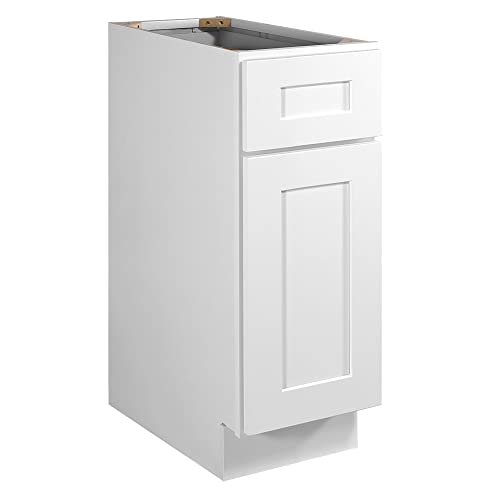 Image of Design House Brookings Kitchen Base Cabinet, 12 inch, White