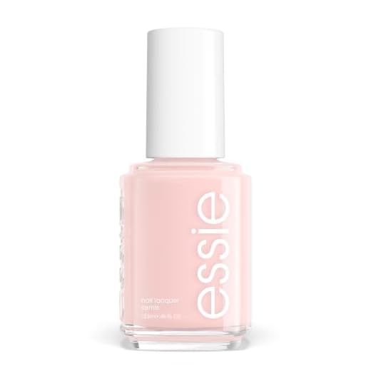 essie Salon-Quality Nail Polish, 8-Free Vegan, Light Peach, Skinny Dip, 0.46 fl oz