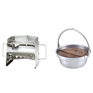 ユニフレーム(UNIFLAME) 薪グリルSOLO・焚き火鍋18CMセット . .