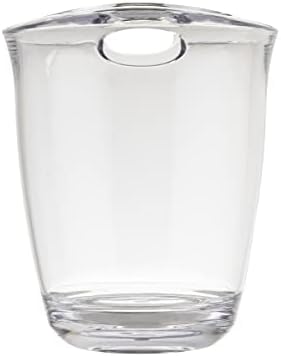 TableCraft Wine Bucket with Cut Out Handles x 2, SAN Plastic, 22 cm x 19 cm x 23 cm, 22 x 19 x 23 cm