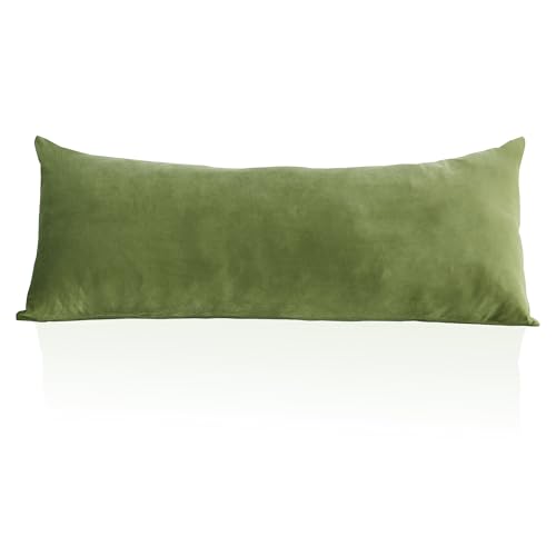 StangH Grass Green Pillow Cover Soft Velvet Pillowcases, 1 Piece