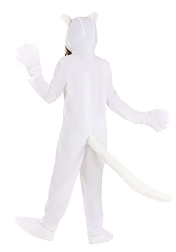 Disfraz completo de gato blanco para niños miniatura 2
