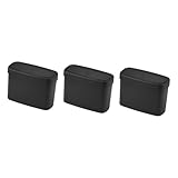 OUNONA 3 Piezas Caja De Almacenamiento De Coche Bolsillo Lateral De La Puerta Del Coche Organizador De Almacenamiento De Coche Soporte Para Bote De Basura Para Auto Abs Black