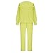Womens 2 Piece Outfits Sweatsuit Oversized Sweatshirt Lounge Sets Baggy Sweatpants Fall Fashion with Pockets Yellow M