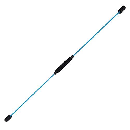 ISSAGE FIT-SWINGBAR, Barra Oscilante de Entrenamiento Fitness. Barra Oscilante de Vibración y Musculatura Profunda. Barra Oscilante Elástica de 160cm. Color Azul Cover