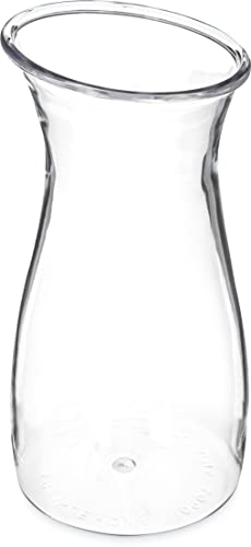 Image of Carlisle FoodService Products 7090107 Cascata Carafe Juice Jar Beverage Decanter Only, Plastic, 0.50 L, Clear