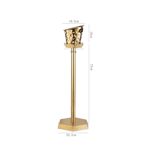 Cubitera con soporte de acero inoxidable tamaño medio, enfriador de bebidas para fiestas 3