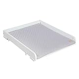 roba Fasciatoio da Posizionare sulla Lavatrice con Materassino roba Style Grigio - Salvaspazio - Morbido e Traspirante - Antimacchia e Lavabile - Ideale come Regalo Nascita - Bianco