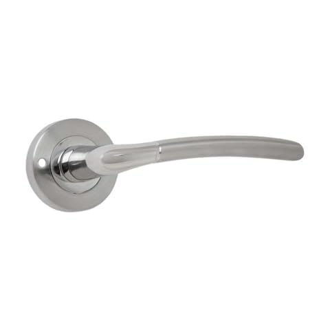 VIBE Satin and Polished Chrome Privacy Lever Cover