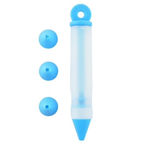Silicone Food Writing Pen, Cake Desserts Decorating Pen DIY Baking Icing Piping Nozzle Tools Squeeze Cream Gun Decorative Baking Tools for Cake, Cookie,Cake Icing Tools