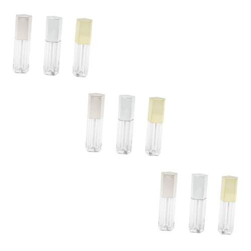 FRCOLOR 2 Series Pequeñas Botellas De Brillo De Labios Botellas De De Lápiz Labial Equipo Bálsamo Tinte Transatlántico Tubos De Brillo De Labios Vacíos Tapas 3 Piezas X 2