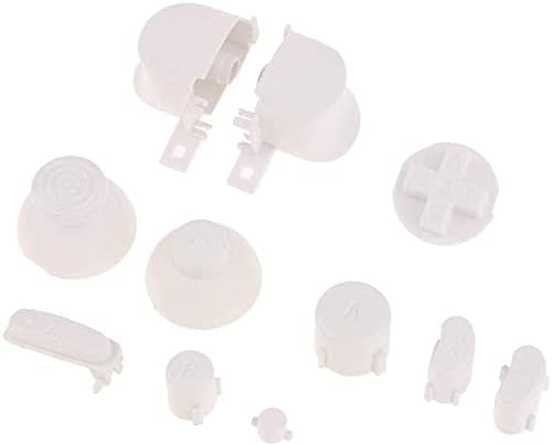 ABXYZ Botones + Palanca de Pulgada D-pad Triggers Botones Completos Mod Set para Nintendo NGC Gamecube Controller Color Blanco