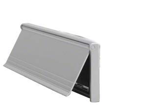 Crl Satin Anodized No-Draft 3" X 11-1/2" Mail Slot For Glass #TOP18