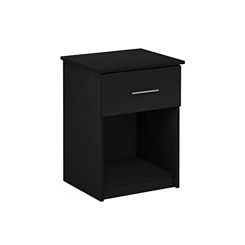 Image of Furinno Tidur Nightstand, Americano, 1-Pack Handle