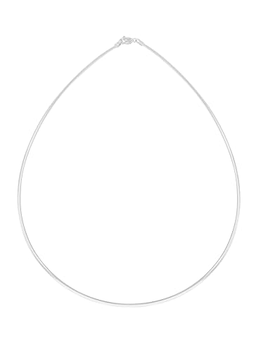 Floreo 14k Yellow Gold or White Gold 2mm Classic Omega Chain Necklace3