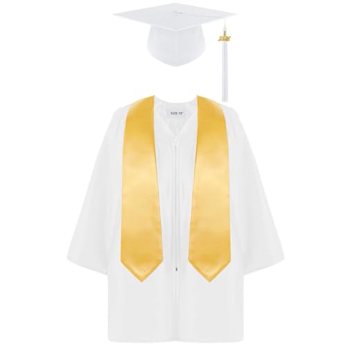2026 Kindergarten Graduation Cap and Gown Tassel Sets with Stoles for Kids Boys Girls Preschool Graduations Decorations Gift