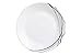 Arcopal Domitille - Assiette à Dessert - Blanc et Noir - 18cm - Verre - (Lot de 6)