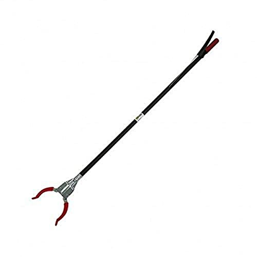 Xclou Pince de préhension rouge de 92 cm de long – Pince à déchets en acier et plastique, légère et ergonomique – Ramasse ordure pour nettoyage en extérieur