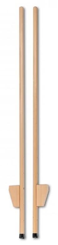 cavernedesjouets Echasses en Bois 1m50 - Jeu d'equilibre en Bois - Plein air - Poids Maximum de l utilisateur : 50 kg