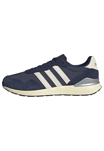 adidas Homme Run 60S 4.0 Shoes, Shadow Navy/Wonder White/Collegiate Navy, 44 2/3 EU