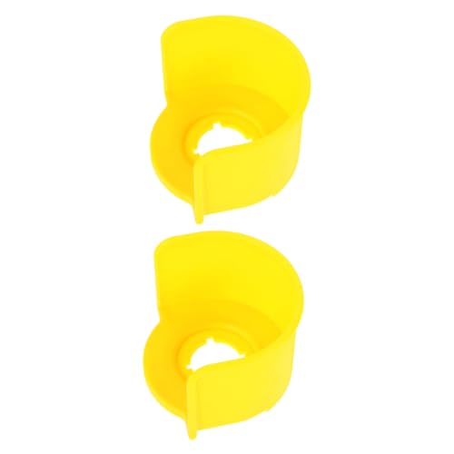 Hemobllo Cubierta Protectora para Botón de Parada de Emergencia 2 Piezas Plástico Duradero Diseño Elevado Semicircular Protector de Interruptor Industrial para Seguridad y Prevención