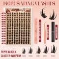 Manga-Cluster-Lashes Kit 10-18mm, Higu clace Natural Lashes Cluster Kit D curl - Image 2