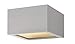 Hinkley Kube Collection Contemporary Modern One Light 7.50W Integrated LED Small Outdoor Flush Mount, Titanium